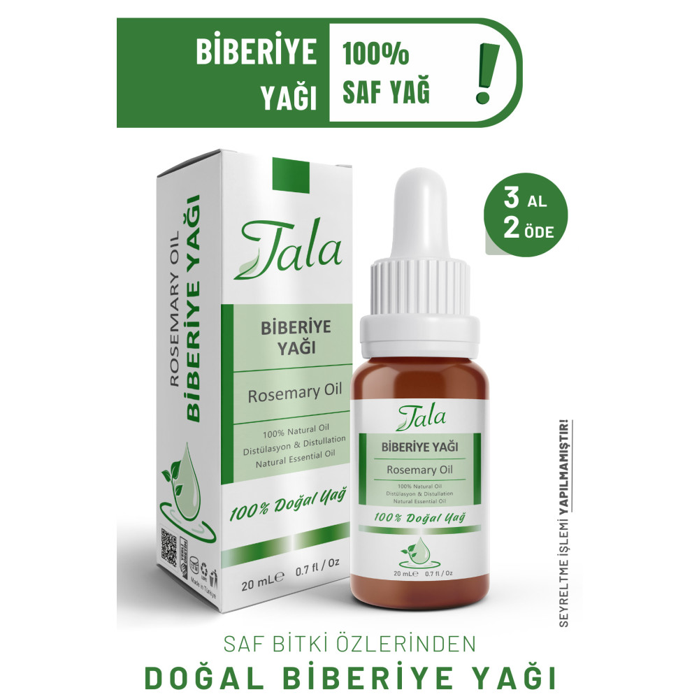Tala %100 Saf Ve Doğal Biberiye Yağı 20 Ml Cilt ve Yüz Bakımı Fiyatı