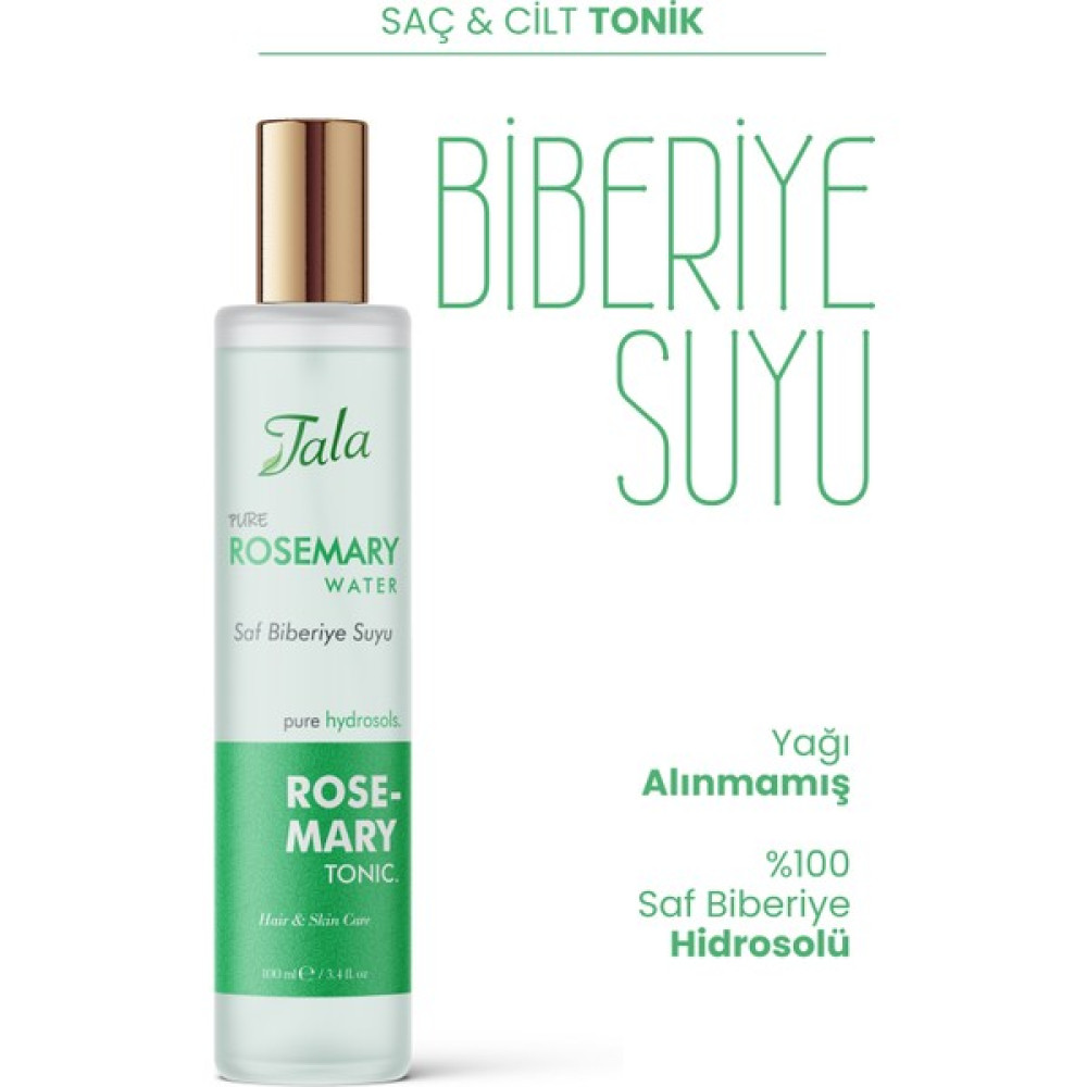 Tala Biberiye Suyu Güçlendirici Saç Toniği %100 Saf ve Doğal Saç Uzatma Dökülme Karşıtı 100 ml Saç Bakım Maskeleri & Serumlar & Spreyler Fiyatı