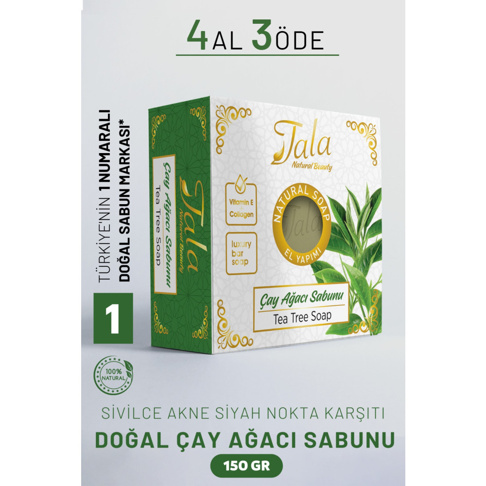 Tala Çay Ağacı Sabunu Doğal Sivilce Akne Siyah Nokta Karşıtı 150 Gr Vücut Bakımı Fiyatı