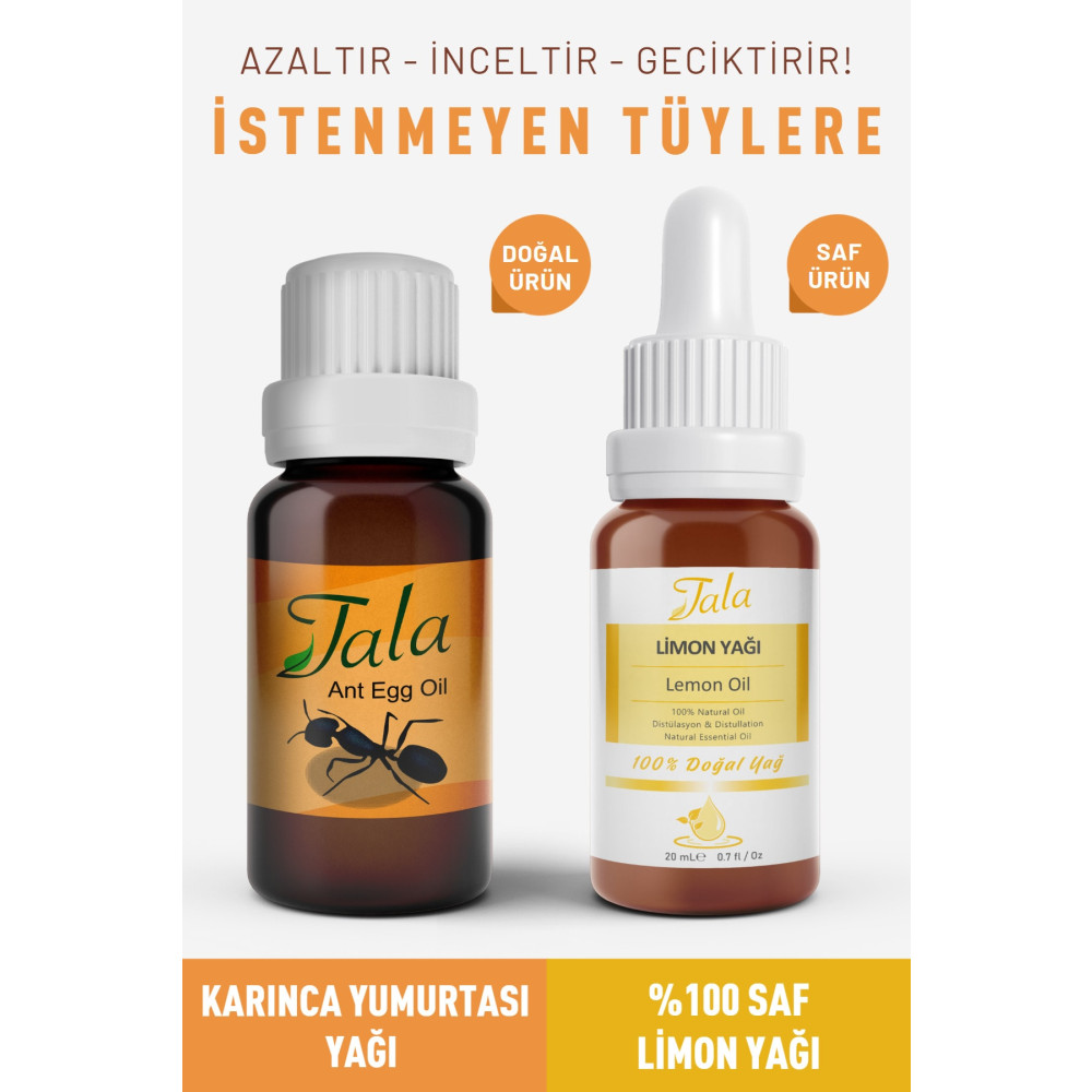 Tala Tüy Dökücü Tüy Azaltıcı Karınca Yumurtası Yağı %100 Saf Limon Yağı Tüy Geciktirici Tüy Dökücüler ve Azaltıcılar Fiyatı