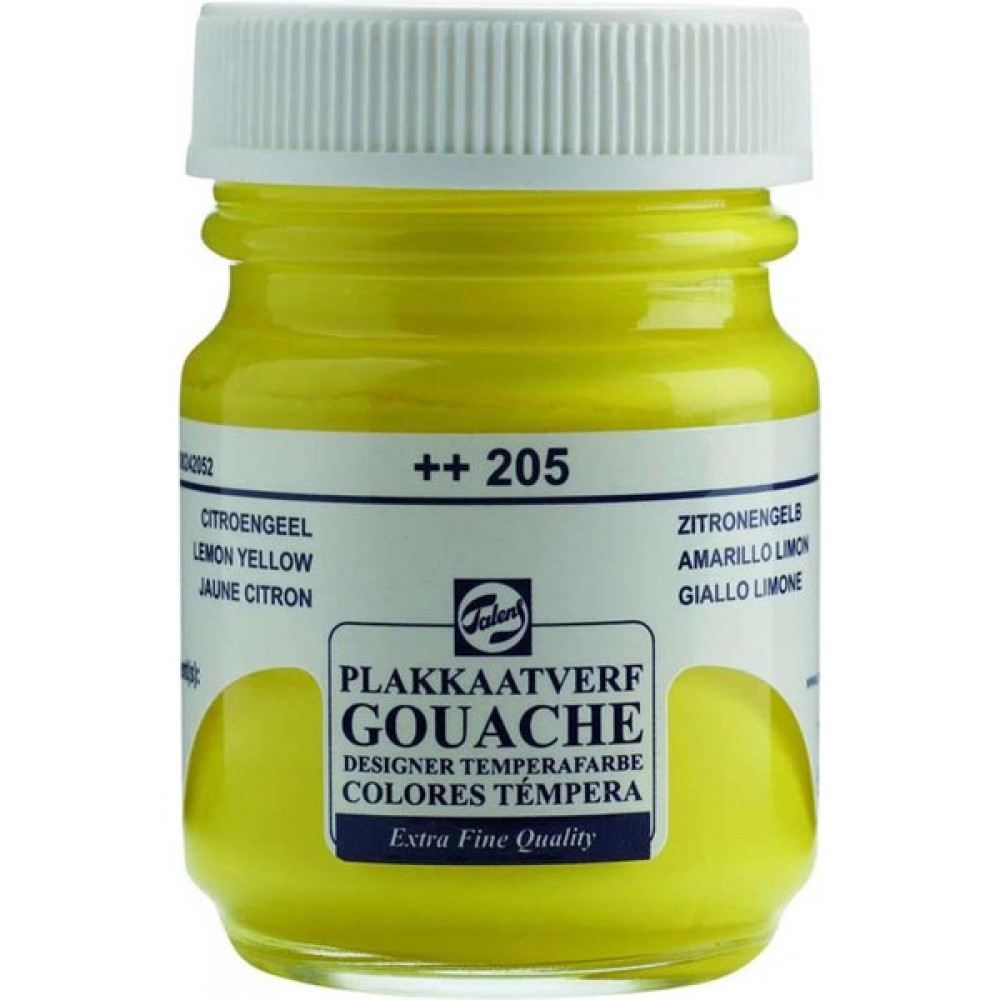 Talens 205 Lemon Yellow Guaj Boya Talens 50ML - Renkli Guaj Boya Fiyatı