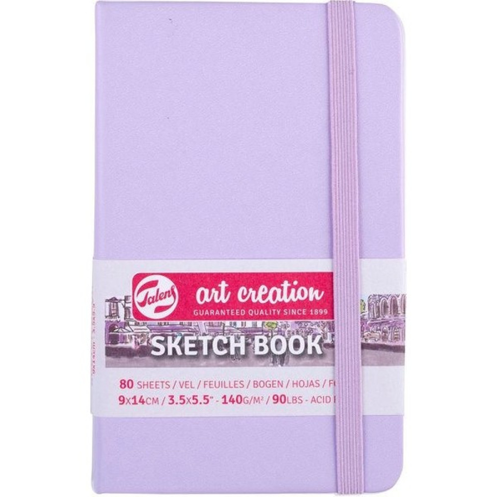 Talens Art Creation Sketchbook Sert Kapak Eskiz Defteri 80 Yaprak 140 gr 9 x 14 cm Pastel Violet Defter Fiyatı