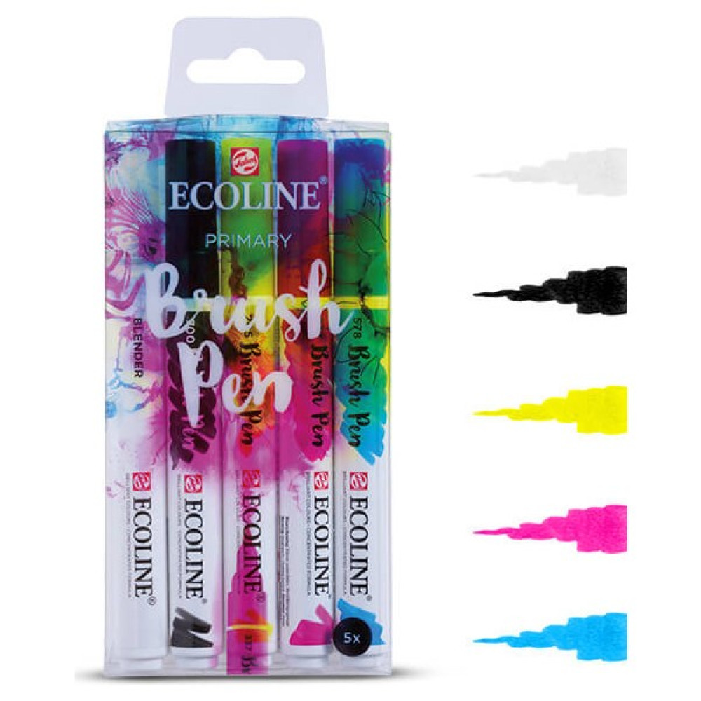 Talens Ecoline Brush Pen 5'Li Set Ana Renkler Sulu Boya Fiyatı