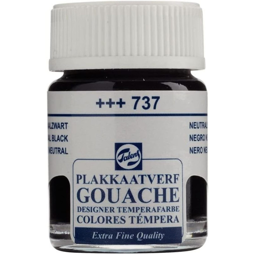 Talens Gouache Jar 16ml Guaj Boya Neutral Black / 737 Guaj Boya Fiyatı