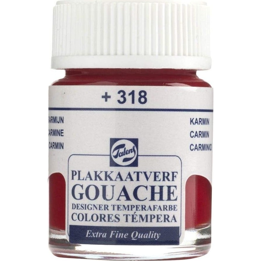 Talens Guaj Boya 16 ml Carmine Kırmızı 318 - Carmine Red Guaj Boya Fiyatı