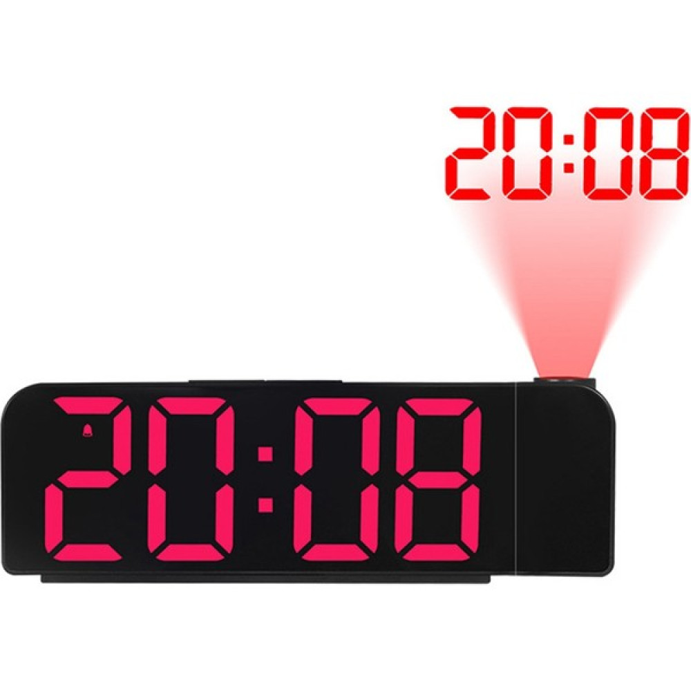 Talent 180° Dönüşlü Projeksiyon Çalar Saat 12/24H LED Dijital Saat USB Şarjlı Tavan Projektörü Çalar Saat (Kırmızı) (Yurt Dışından) - Renkli Oto Boyaları Fiyatı