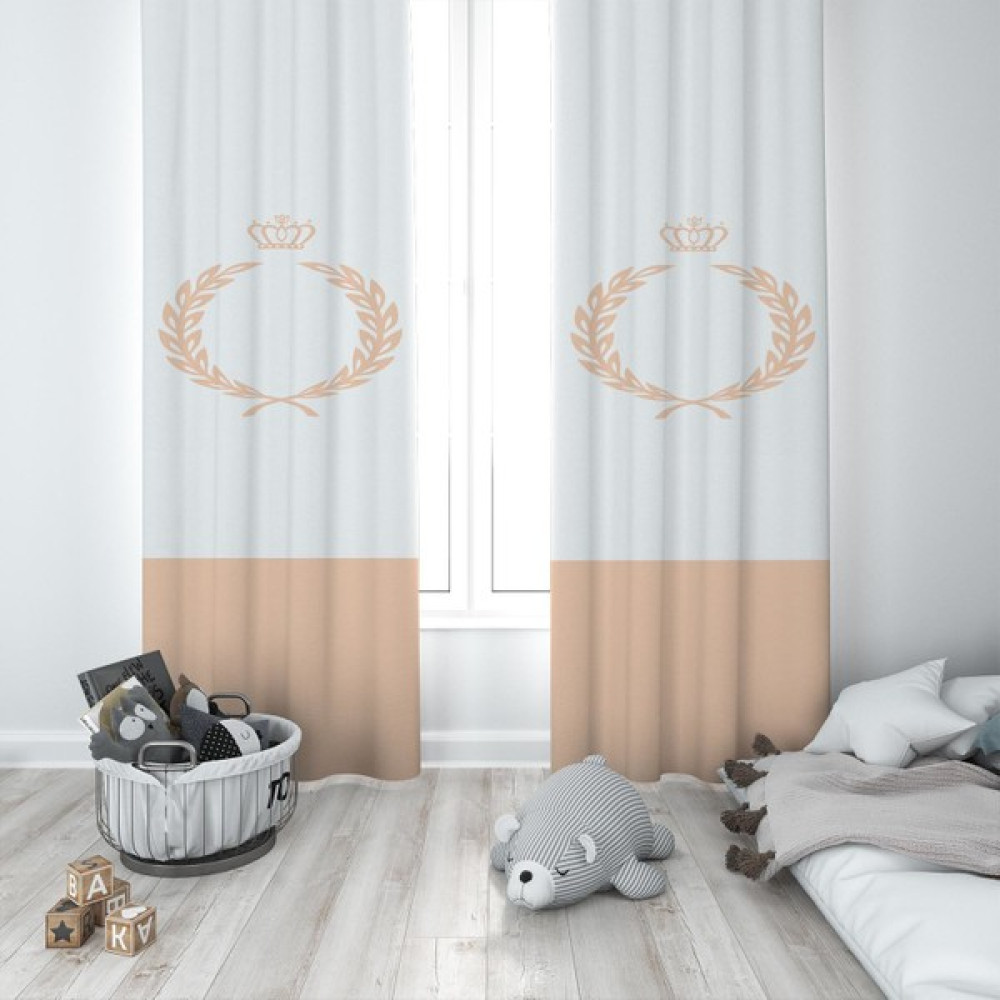 Talia Home Çocuk Odası Bebek Odası Fon Perde 2 Kanat TLA-026 - 70 x 200 cm - Beyaz Fon Perde Fiyatı