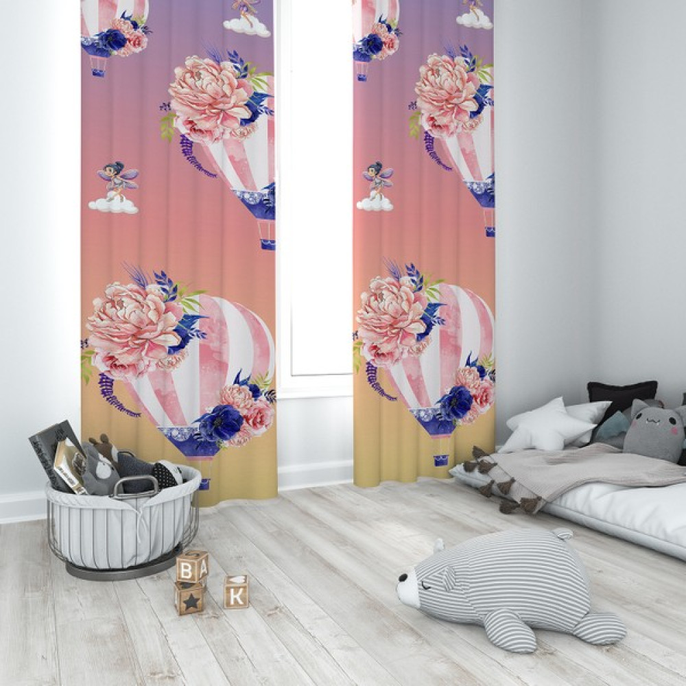 Talia Home Çocuk Odası Bebek Odası Unisex Fon Perde Modelleri 2 Kanat TLA-064 - 70 x 200 cm - Beyaz Fon Perde Fiyatı