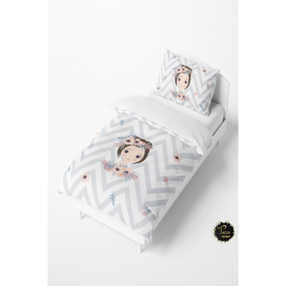 Talia Home Elsa Desenli Bebek ve Çocuk Nevresim Takımı TLAN-087 - Beyaz - 160 x 220 cm Bebek Nevresim Takımı Fiyatı
