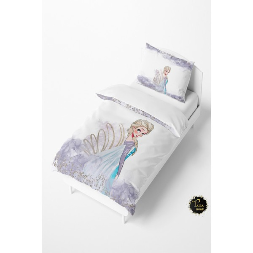 Talia Home Elsa Desenli Elsalı Bebek ve Çocuk Nevresim Takımı TLAN-028 - Beyaz - 160 x 220 cm Bebek Nevresim Takımı Fiyatı