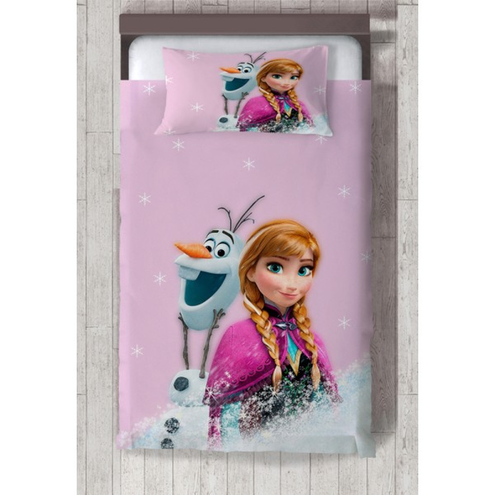 Talia Home Pembe Frozen Anna Kız Çocuk ve Bebek Odası Yatak Örtüsü TLAY-004 - 140 x 220 cm Yatak Örtüsü Fiyatı