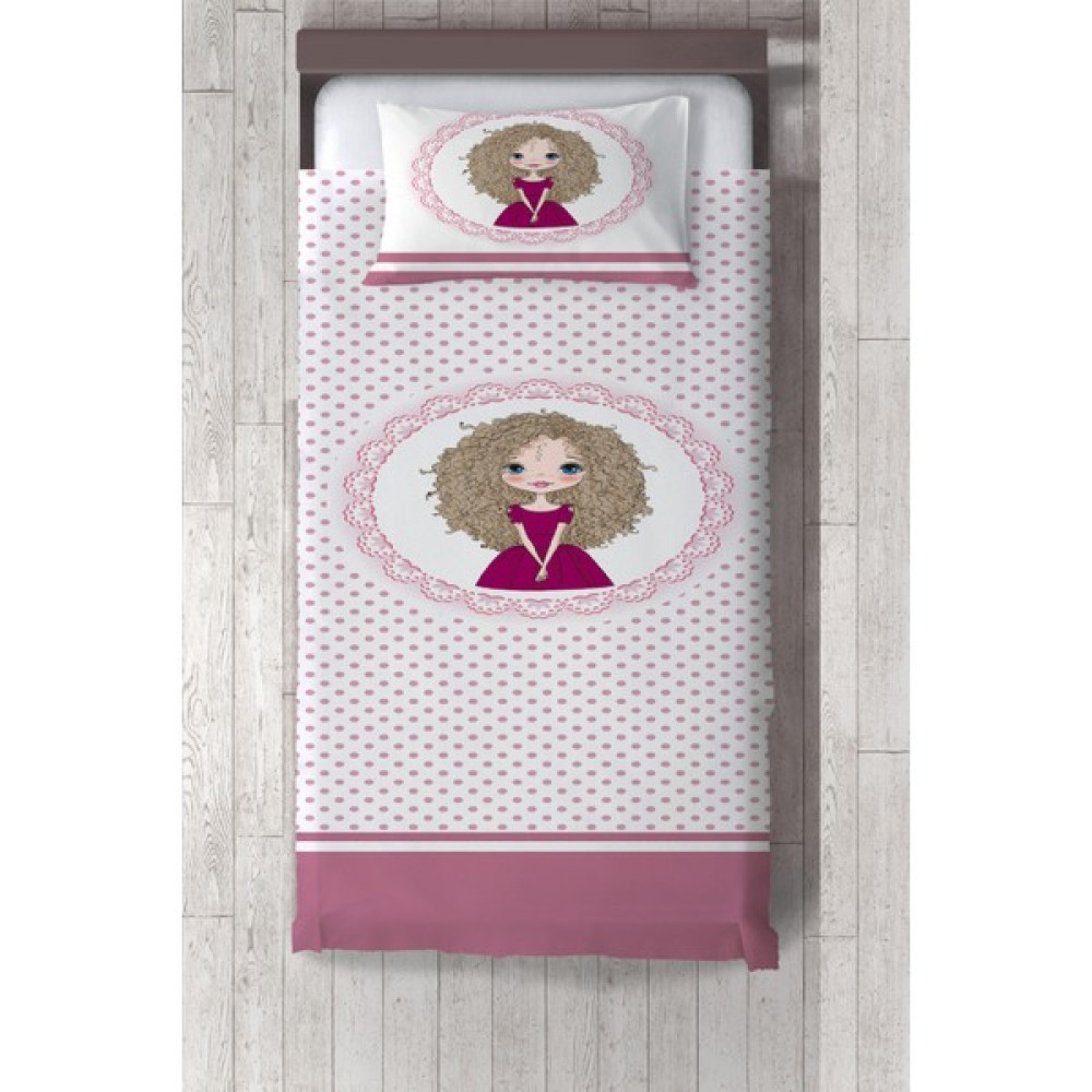 Talia Home  pembe Kız Çocuk ve Bebek Odası Yatak Örtüsü TLAY-165 - 304 x 220 cm - Pembe Yatak Örtüsü Fiyatı