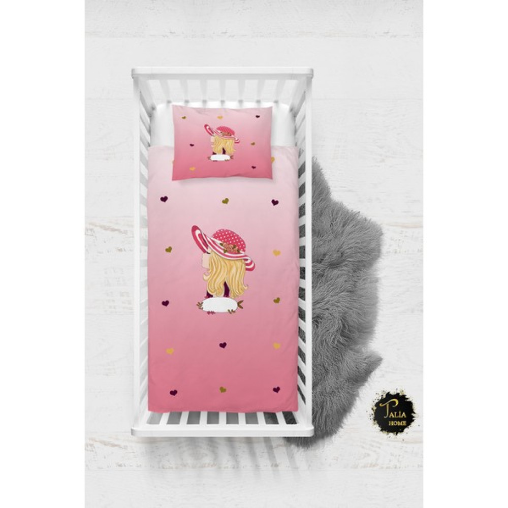 Talia Home Pembe Şapkalı Kız Bebek Nevresim Takımı Çarşaflı TLABN-149 - Kırmızı - 100 x 150 cm Bebek Nevresim Takımı Fiyatı