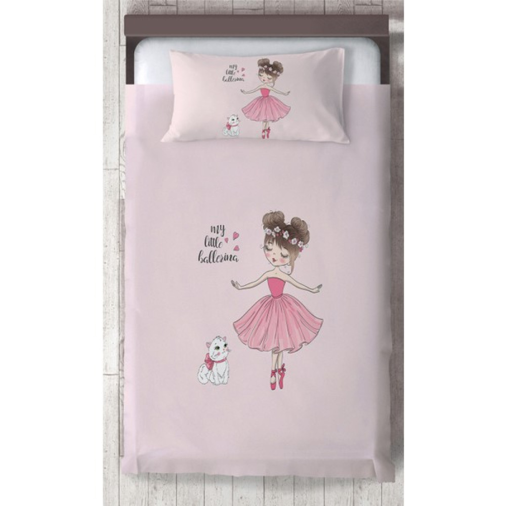 Talia Home Prensesli Kız Çocuk ve Bebek Odası Yatak Örtüsü TLAY-005 - 140 x 220 cm - Pembe Yatak Örtüsü Fiyatı