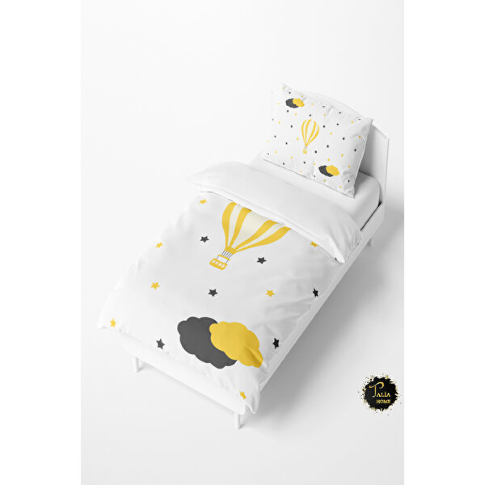 Talia Home Sarı Uçan Balon Bebek ve Çocuk Nevresim Takımı TLAN-127 - Beyaz - 160 x 220 cm Bebek Nevresim Takımı Fiyatı