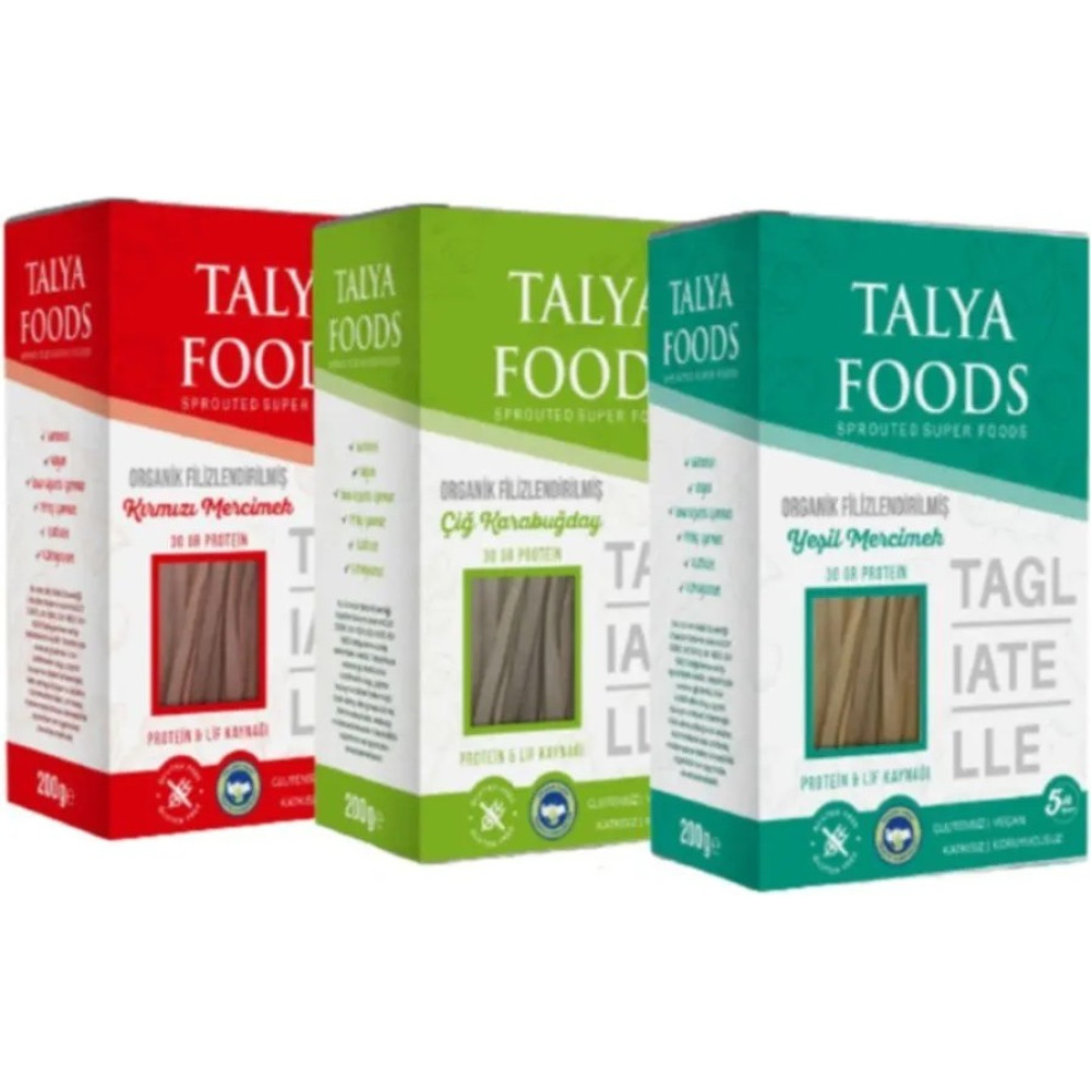 Talya Foods Tagliatelle 3'lü Süper Avantaj Set 3x200g - 600 gr Makarnalar Fiyatı