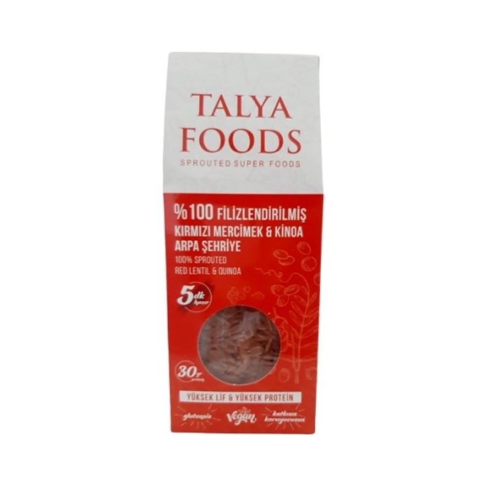 Talya Foods Talya Filizlenmiş Kırmızı Mercimek Kinoa Şehriye 200 gr Diğer Fiyatı
