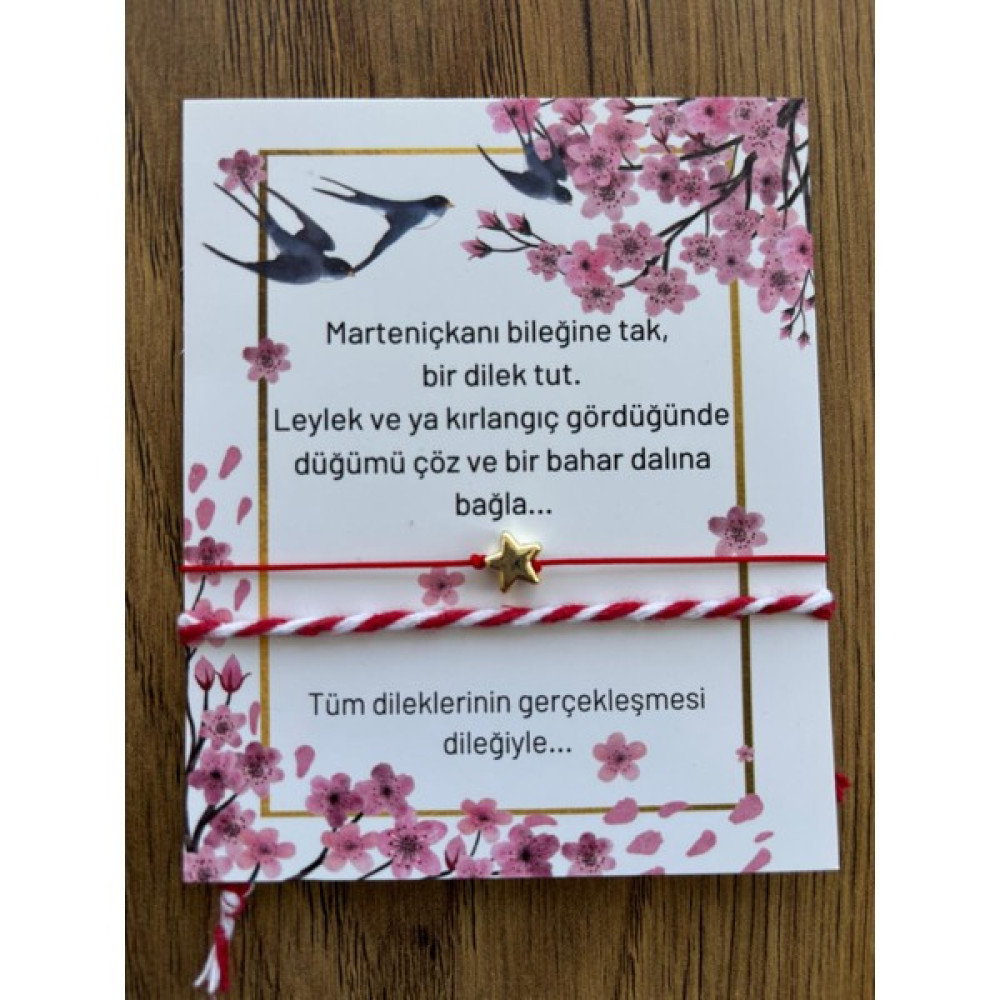 Talya Tekstil Marteniçka Bileklik, Şans Bilekliği, Martenitsa, Kırmızı ve Beyaz Ipten Bileklik Saat ve Bileklik Aksesuarı Fiyatı