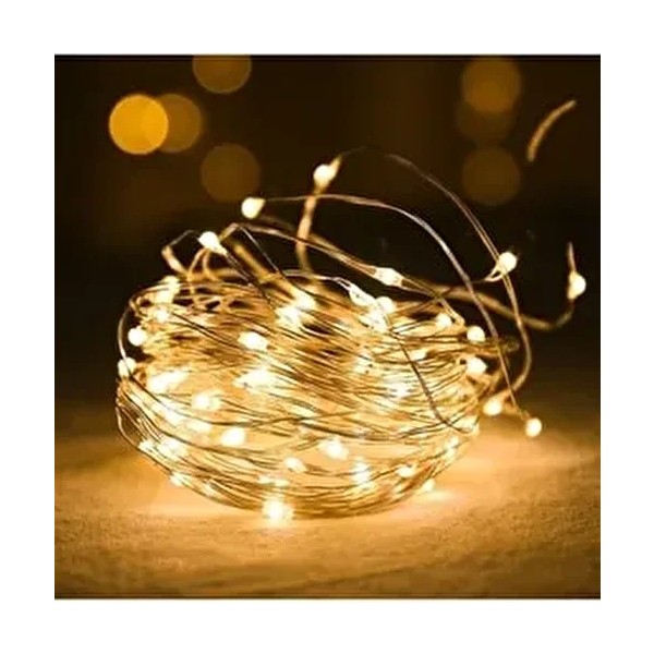 Tam İthalat 28 Ledli Sarı LED Şerit Aydınlatma 3 Metre Peri LED Işık Modern Dekor Özelliği - Karışık Diğer Fiyatı