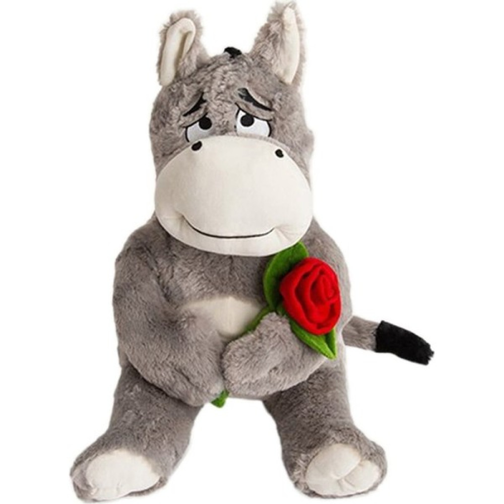 Tam İthalat 78057PL Halley, Gül Tutan Eşek 50 cm Peluş Oyuncaklar Fiyatı