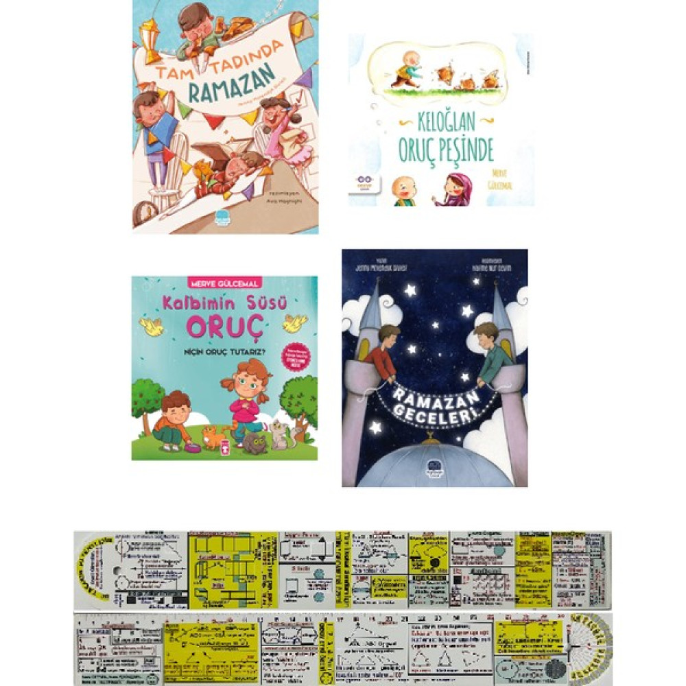 Tam Tadında Ramazan / Keloğlan Oruç Peşinde / Ramazan Geceleri / Kalbimin Süsü Oruç 4 Kitap (Matematik Öğreten Cetvel) Diğer Fiyatı