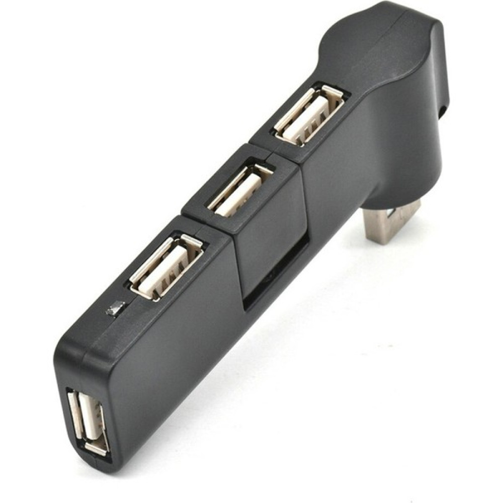 TamamElek Dönebilir 4portlu Mini USB Hub Veri Adaptörü Bağlayıcı Dizüstü Bilgisayar Için Yaratıcı USB - Siyah Tablet Pc Aksesuarları Fiyatı