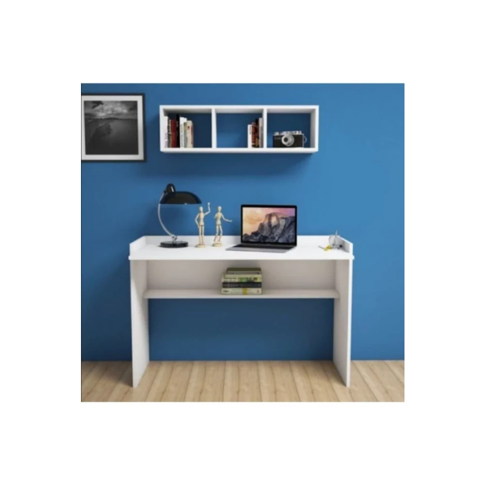 Tamamı Mdf Üst Kitaplıklı Çalışma Ofis Masa Çalışma Masası Fiyatı