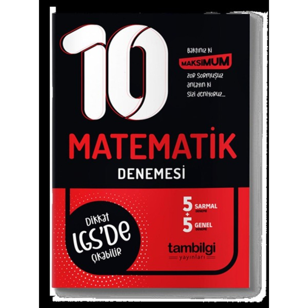 Tambilgi 8.sınıf Lgs Matematik 10'lu Branş Denemesi Ders Sınav Kitapları Fiyatı