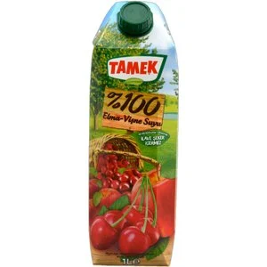 Tamek %100 Elma ve Vişne  Suyu 1 L Limonata ve Meyve suyu Fiyatı