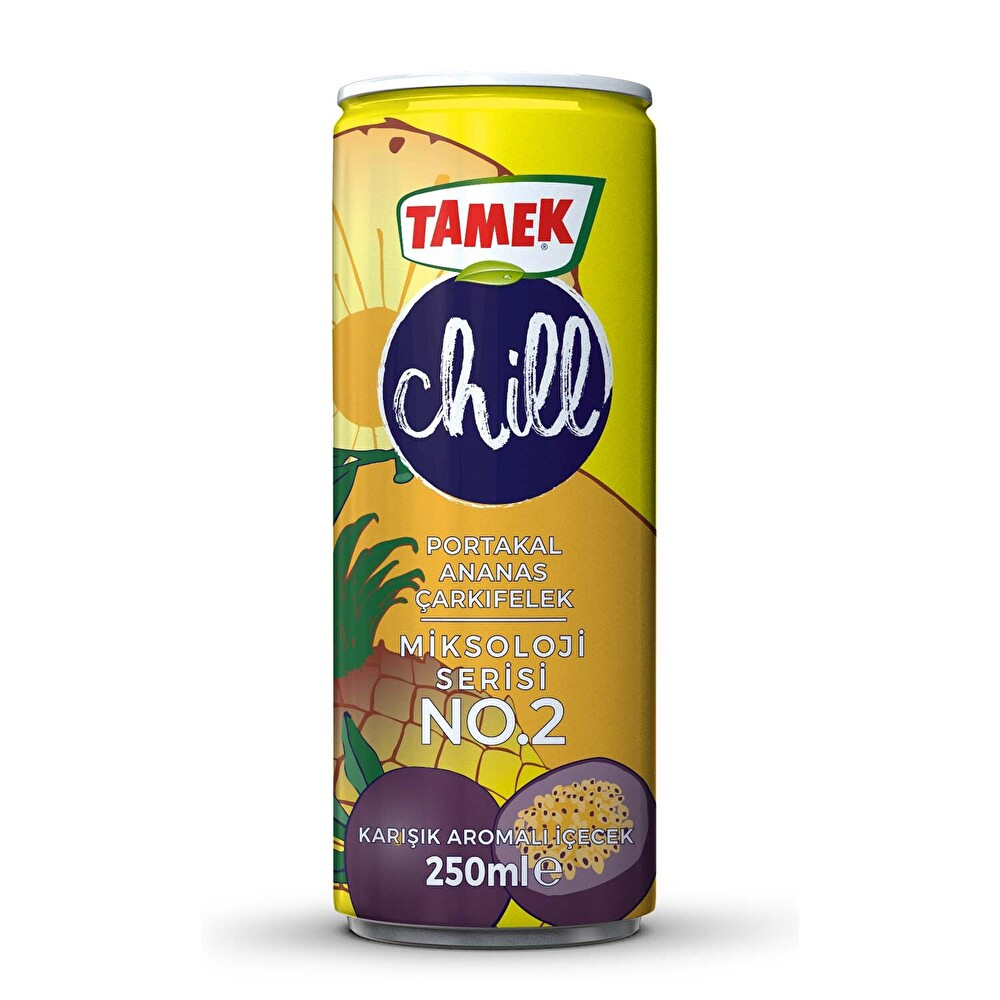 Tamek Chill No:2 Portakal Ananas Çarkıfelek 250 ml Limonata ve Meyve suyu Fiyatı