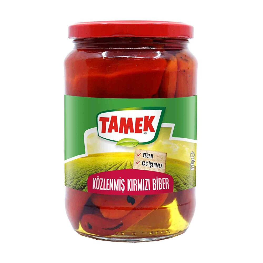 Tamek Közlenmiş Kırmızı Biber 670 G Konserve Fiyatı