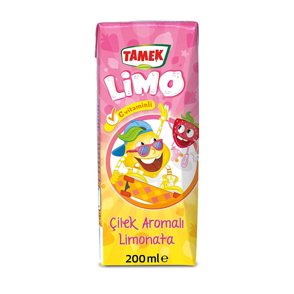 Tamek Limo Çilek Aromalı Limonata 200 ml Limonata ve Meyve suyu Fiyatı
