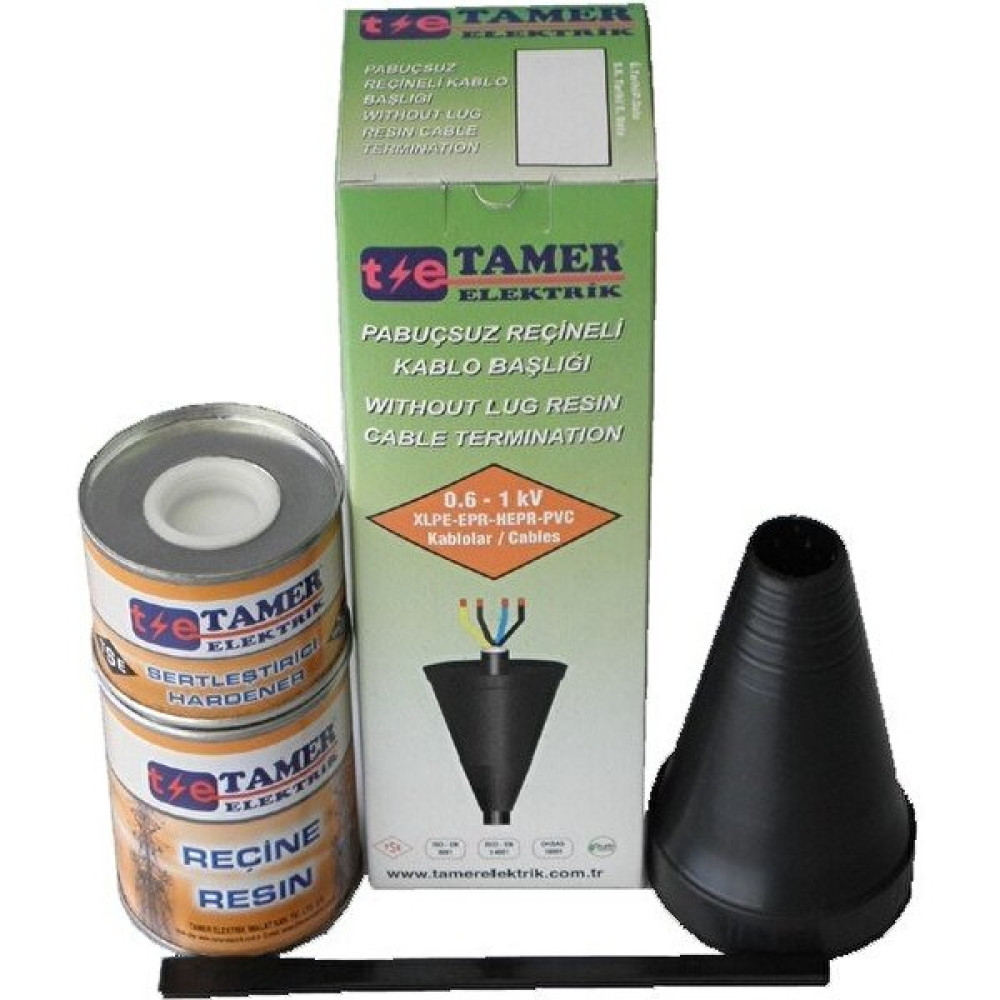 Tamer Elektrik Tamer 2x1,5 - 3X50+25 Alçak Gerilim Pabuçsuz Reçineli Kablo Başlığı Pkb-01 Elektrik ve Aydınlatma Fiyatı