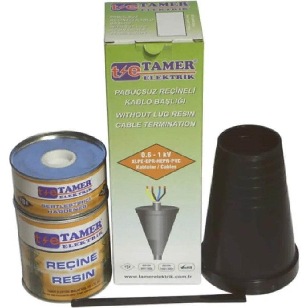 Tamer Elektrik Tamer 3X120+70 - 3X150+70 Alçak Gerilim Pabuçsuz Reçineli Kablo Başlığı Pkb 03 Elektrik ve Aydınlatma Fiyatı
