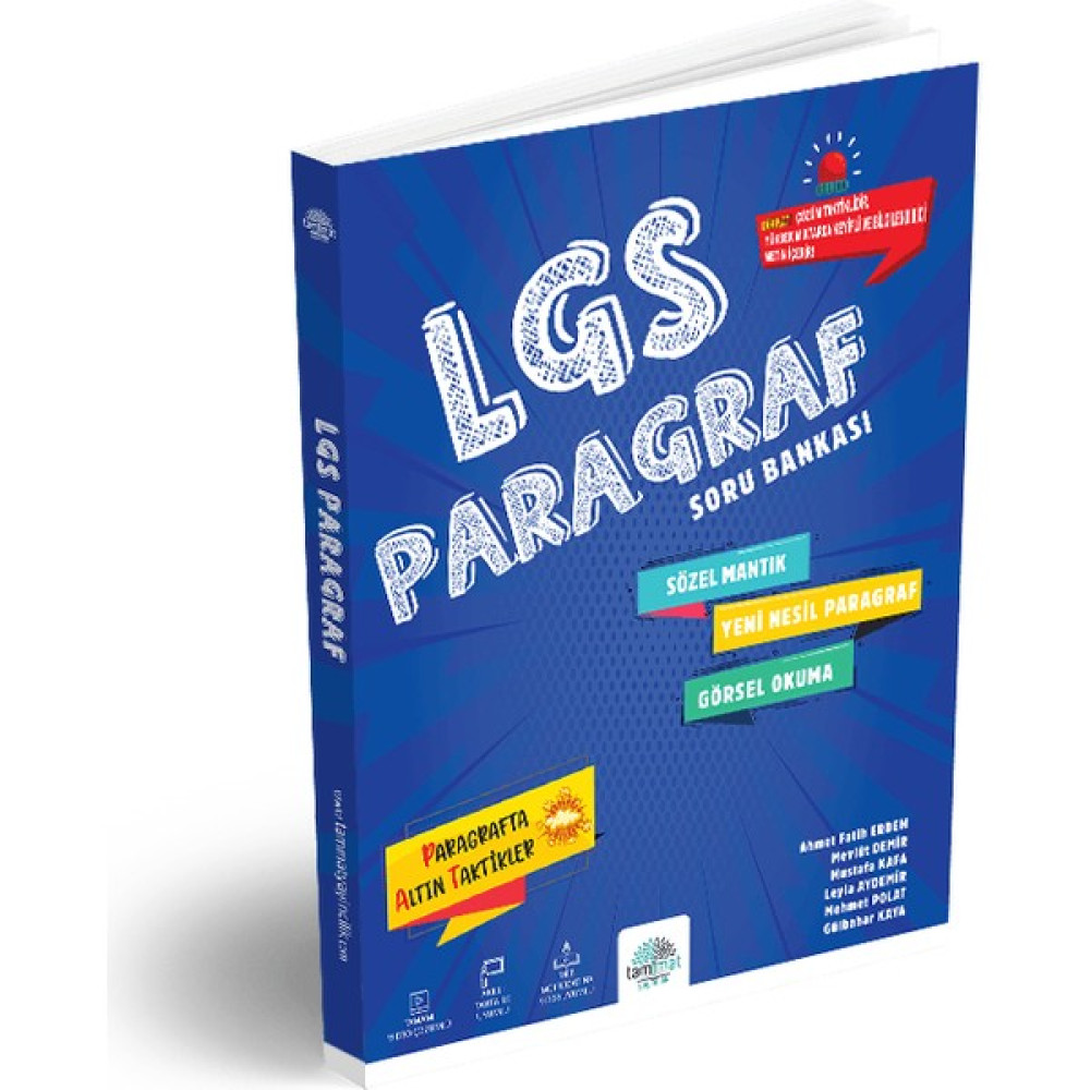 Tammat Yayıncılık Lgs Paragraf Soru Bankası Ders Sınav Kitapları Fiyatı