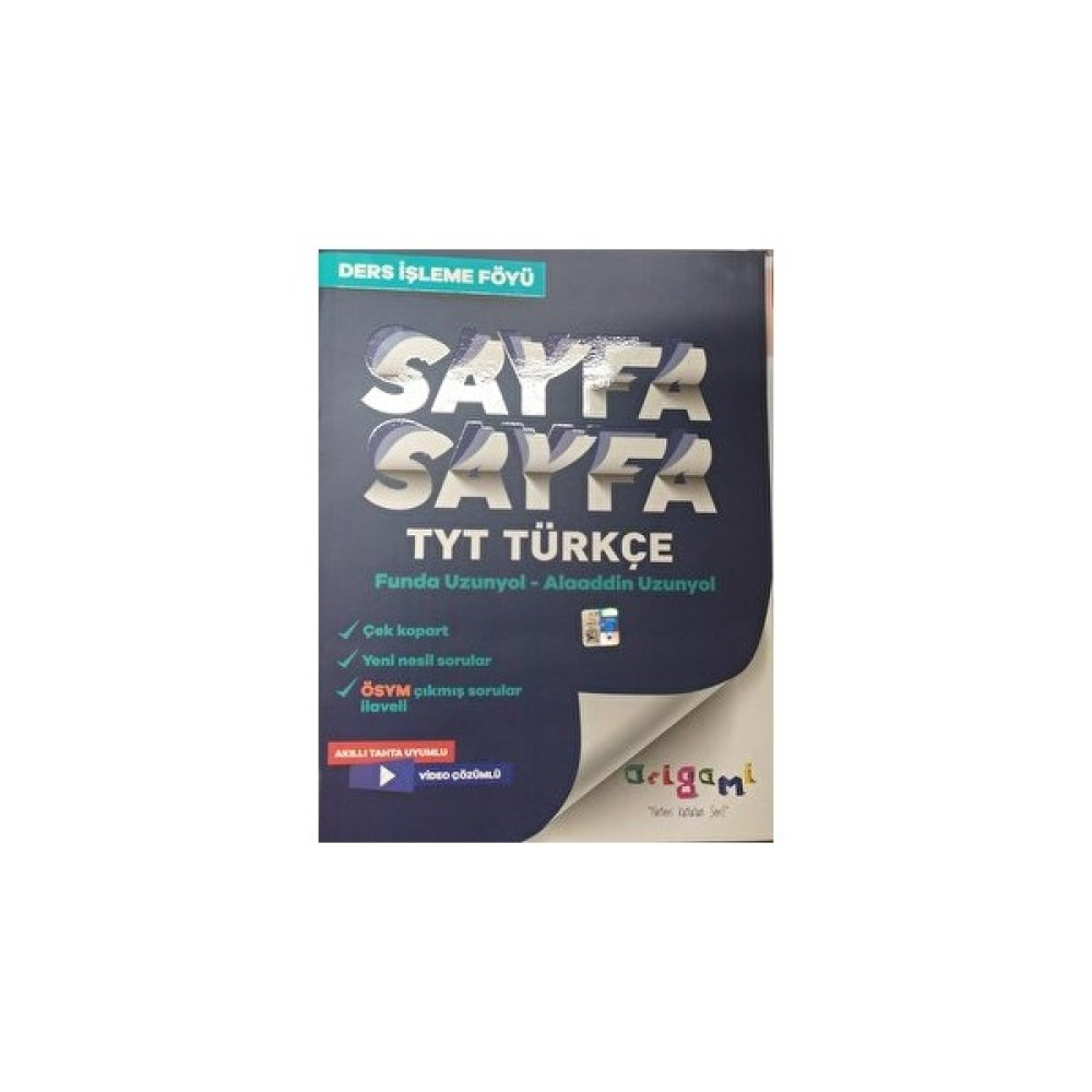 Tammat Yayıncılık TYT Türkçe Sayfa Sayfa Ders Işleme Föyü Tammat Yayıncılık Temel Yeterlilik Testi (TYT) Fiyatı