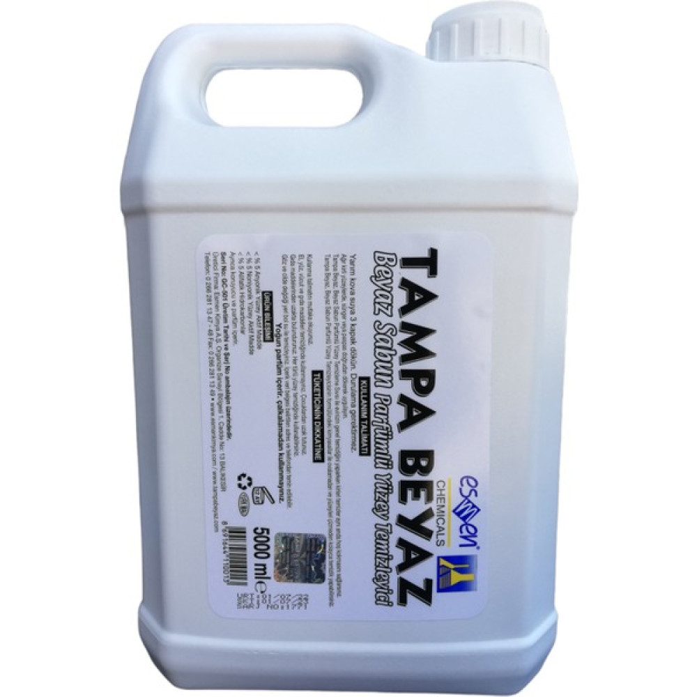 Tampa Beyaz Yüzey Temizleyici Beyaz Sabun Kokulu 5 Litre TMMPN0000001656 Parlatıcı ve Temizleyiciler Fiyatı