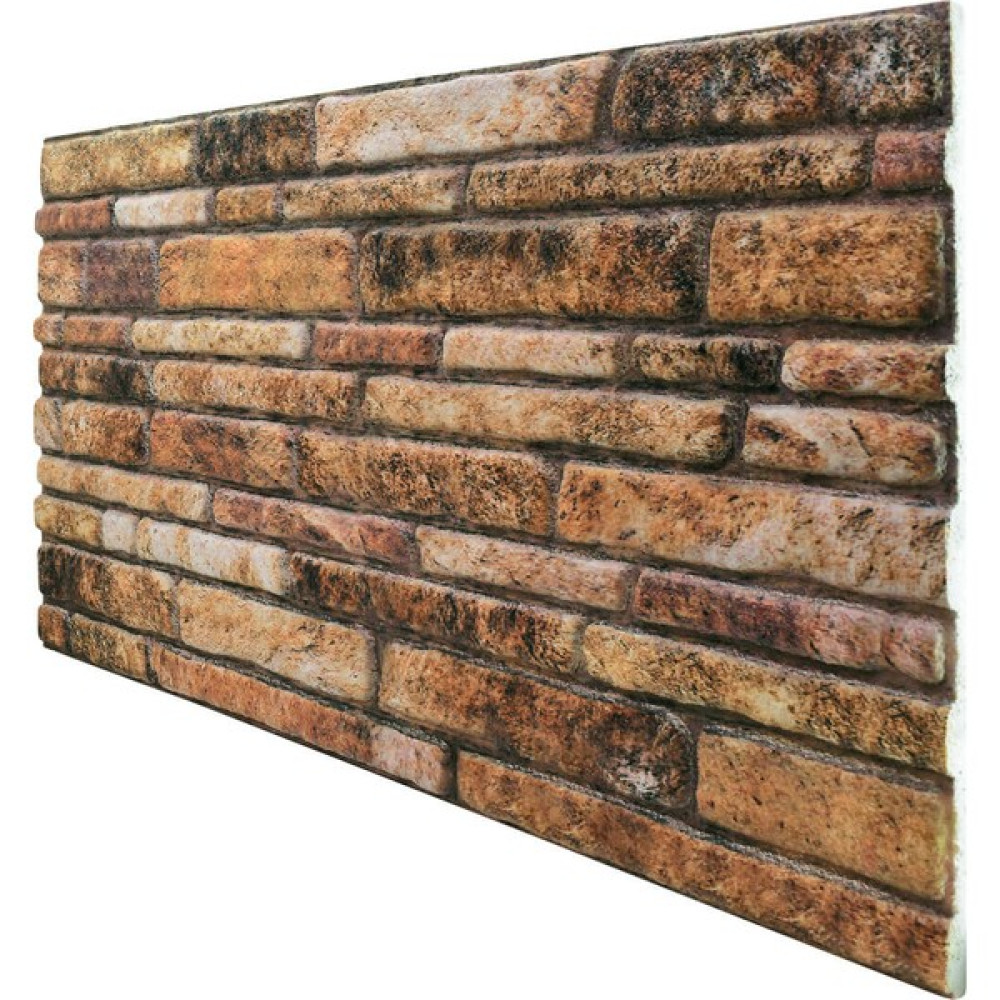 Tan Dekor 3 Boyutlu Renkli Kültür Kesme Taş Desenli Strafor Köpük 3D Duvar Kaplama Paneli 412 - 1,5 m2 Boya Malzemeleri Fiyatı