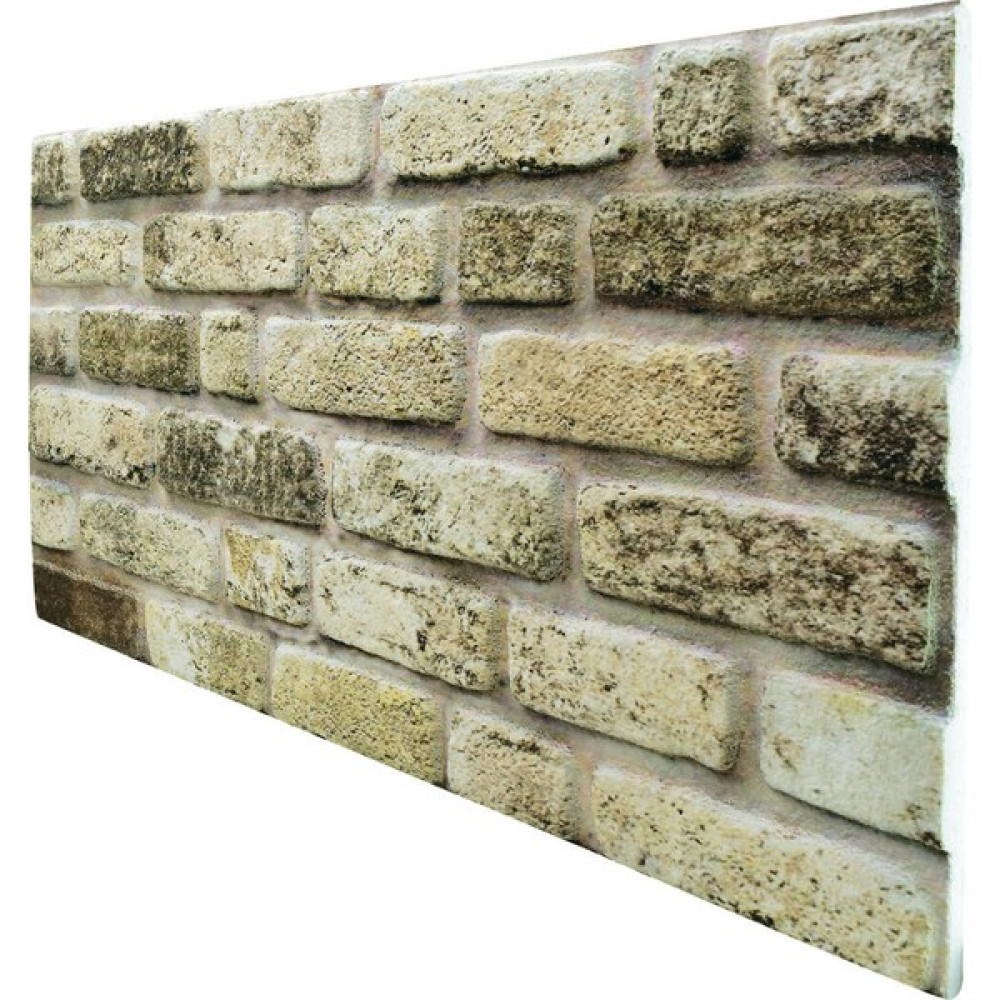 Tan Dekor 3 Boyutlu Renkli Kültür Tuğla Desenli Strafor Köpük 3D Duvar Kaplama Paneli 506 - 1,5 m2 Boya Malzemeleri Fiyatı