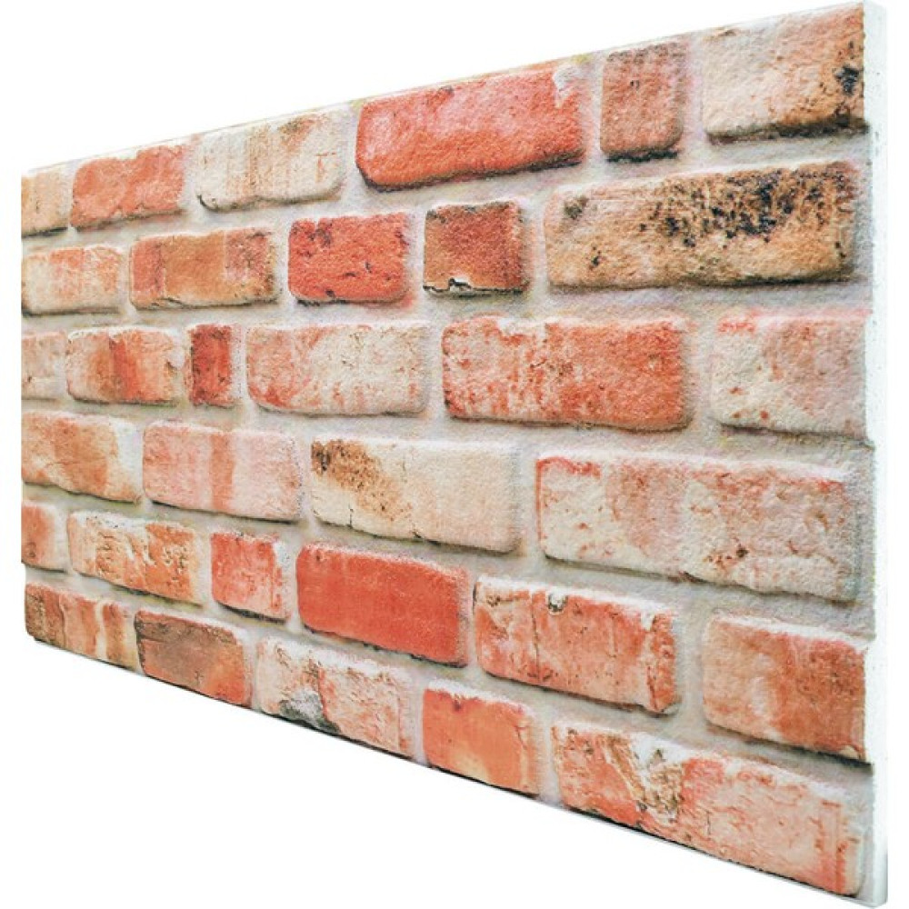 Tan Dekor 3 Boyutlu Renkli Kültür Tuğla Desenli Strafor Köpük 3D Duvar Kaplama Paneli 514 - 1,5 m2 Boya Malzemeleri Fiyatı