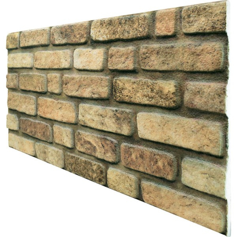 Tan Dekor 3 Boyutlu Renkli Kültür Tuğla Desenli Strafor Köpük 3D Duvar Kaplama Paneli 532 - 2,5 m2 Boya Malzemeleri Fiyatı