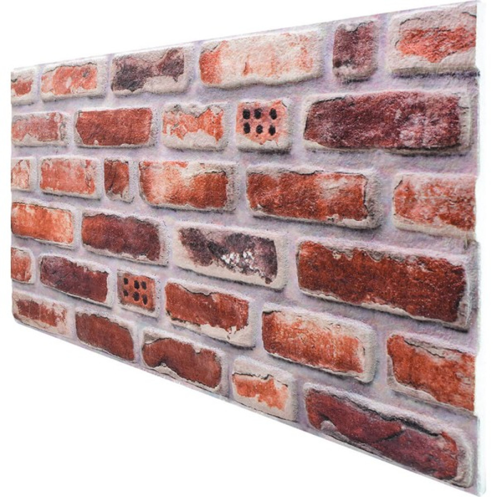 Tan Dekor 3 Boyutlu Renkli Kültür Tuğla Desenli Strafor Köpük 3D Duvar Kaplama Paneli 543 - 1,5 m2 Boya Malzemeleri Fiyatı