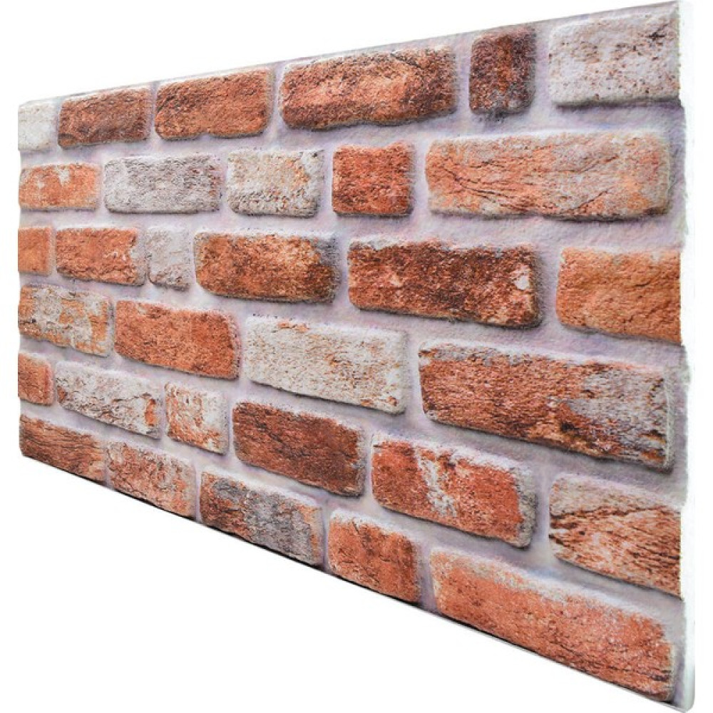 Tan Dekor 3 Boyutlu Renkli Kültür Tuğla Desenli Strafor Köpük 3D Duvar Kaplama Paneli 545 - 2,5 m2 Boya Malzemeleri Fiyatı