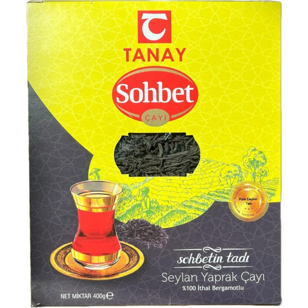 Tanay Sohbet Bergamotlu Ithal Seylan Yaprak Çayı 400 gr Diğer Fiyatı