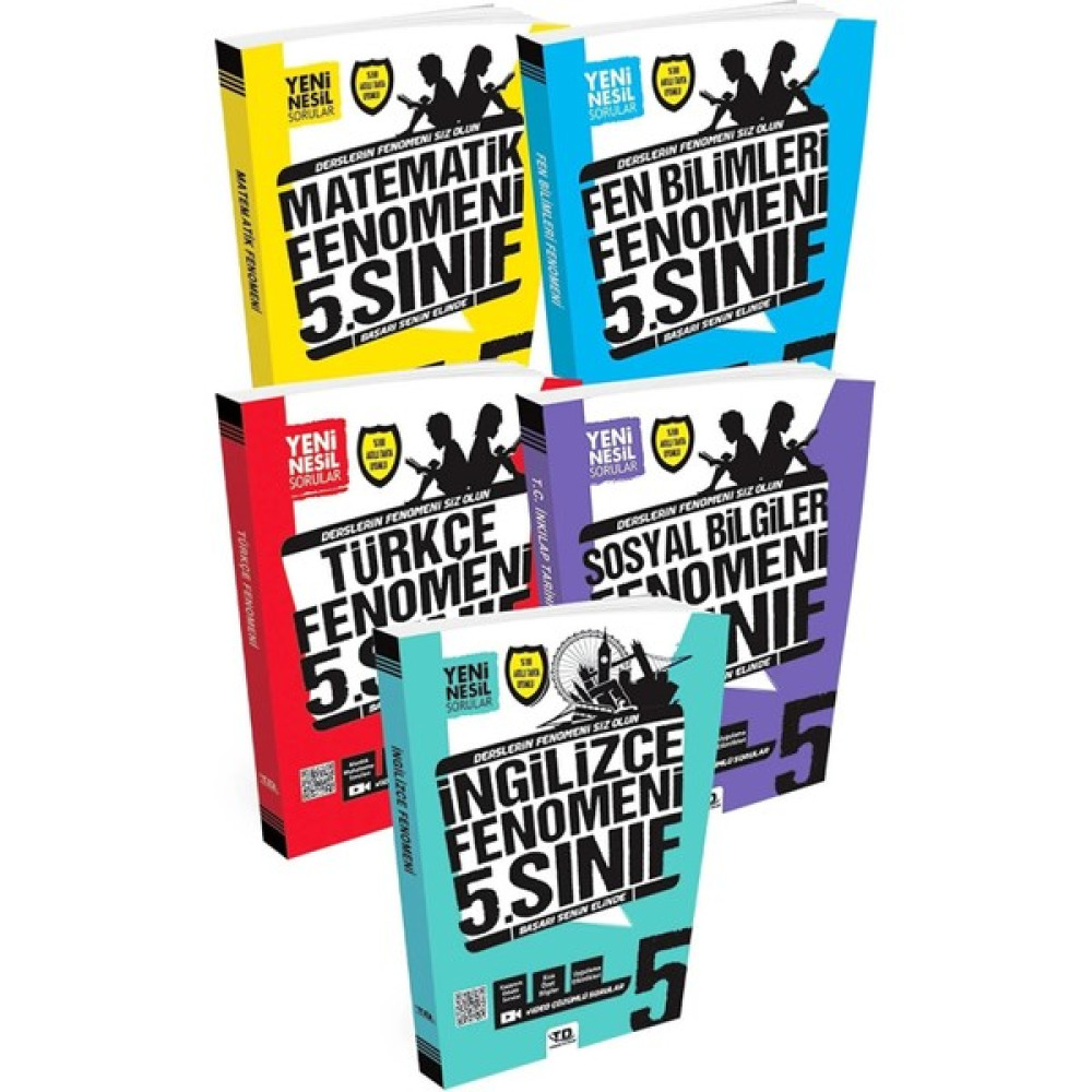 Tandem Yayınları 5. Sınıf Matematik - Fen - Türkçe - Sosyal Bilgiler - İngilizce Fenomen Soru Bankası Seti Tüm Dersler Fiyatı