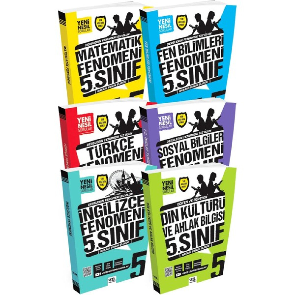 Tandem Yayınları 5. Sınıf Tüm Dersler 6 Kitap Fenomen Soru Bankası Seti Tüm Dersler Fiyatı