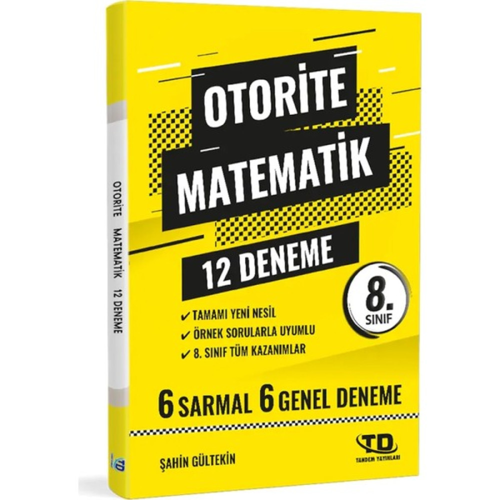 Tandem Yayınları Otorite Matematik 8.Sınıf 12 Deneme Matematik Fiyatı