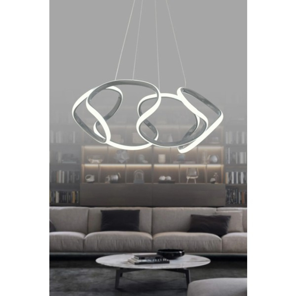 Tanersan Design Maria Özel Tasarım Modern Ledli Sarkıt Avize - Siyah - 3000 K (GÜN IŞIĞI) Avize Fiyatı