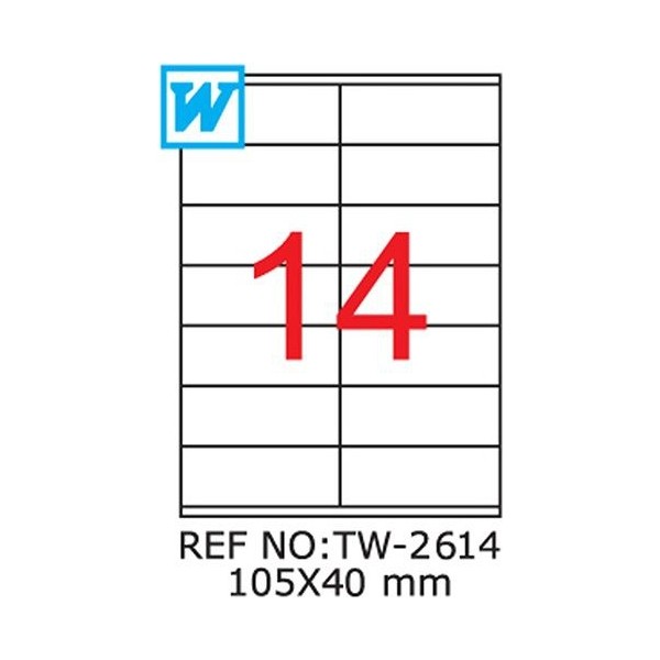 Tanex 105 x 40 Mm Laser Etiket Tw-2614 Etiket Makinesi Fiyatı
