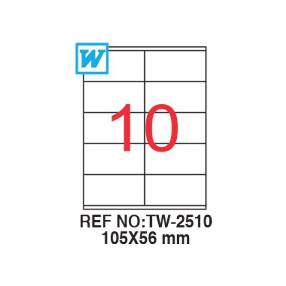 Tanex 105 x 56 Mm Laser Etiket Tw-2510 Kurşun (Ahşap) Kalem Fiyatı